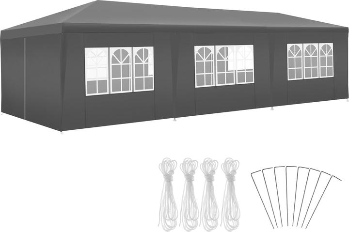 Image du produit tectake pavillon Miramas avec 8 côtés, imperméable, 9x3m (900 cm, 300 cm)