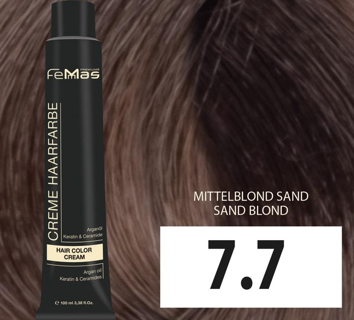 Produktbild FemMas 7.7) Haarfarbe Mıttelblond Sand 100ml (Sand)
