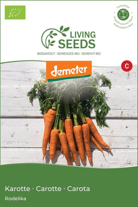 Actual product image Living Seeds Carotte Rodelika (Vegetable seeds)