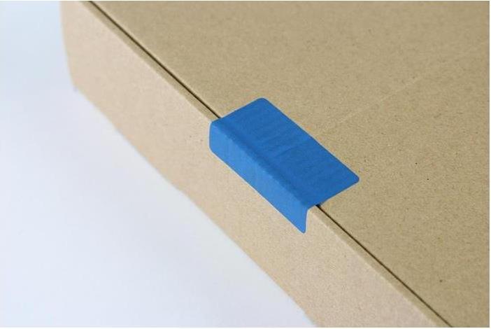 Produktbild Transpak Sicherheitsetiketten Masse 50x32mm blau blau