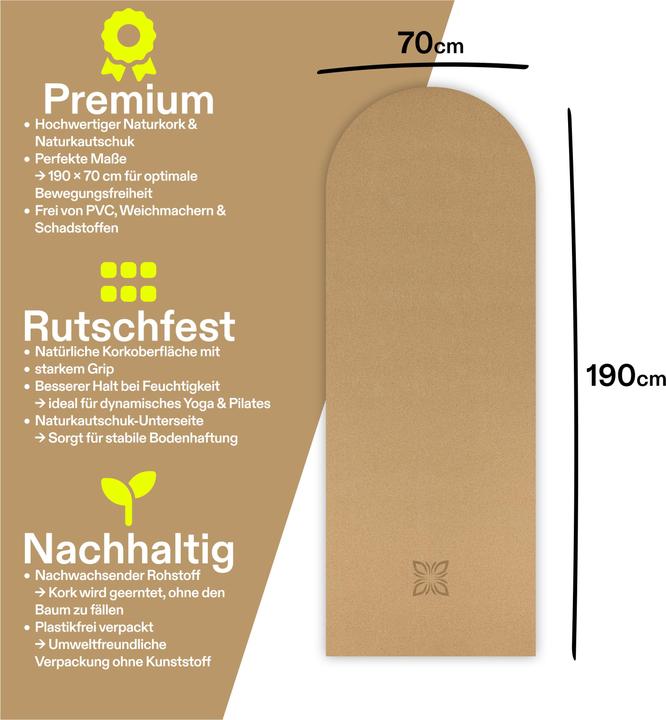 Actual product image Omnana CORKY yoga mat (4 mm)