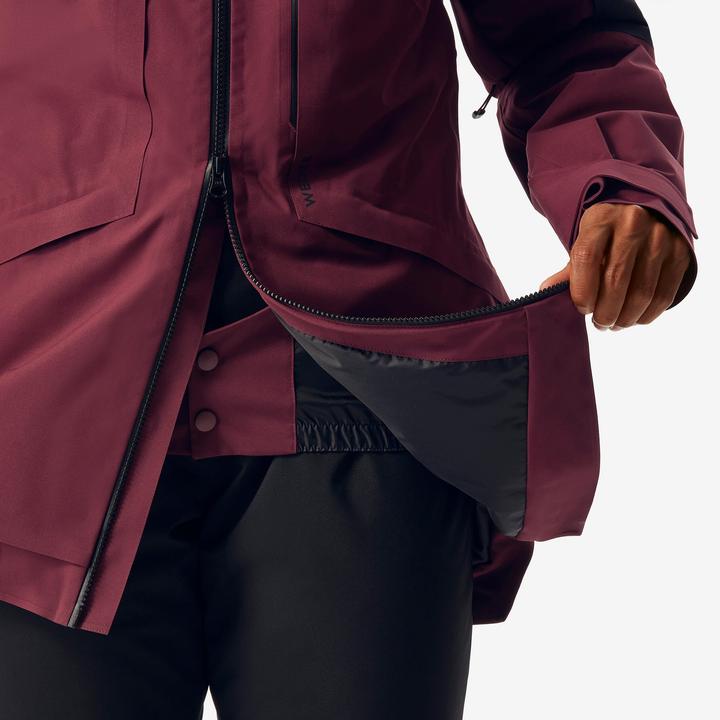 Image du produit Wedze Veste de ski femme polyvalente et chaude - FR100 bordeaux/noir (XL)