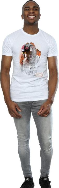 Actual product image Star Wars Mens The Last Jedi Poe Dameron Brushed T-Shirt (XXL)