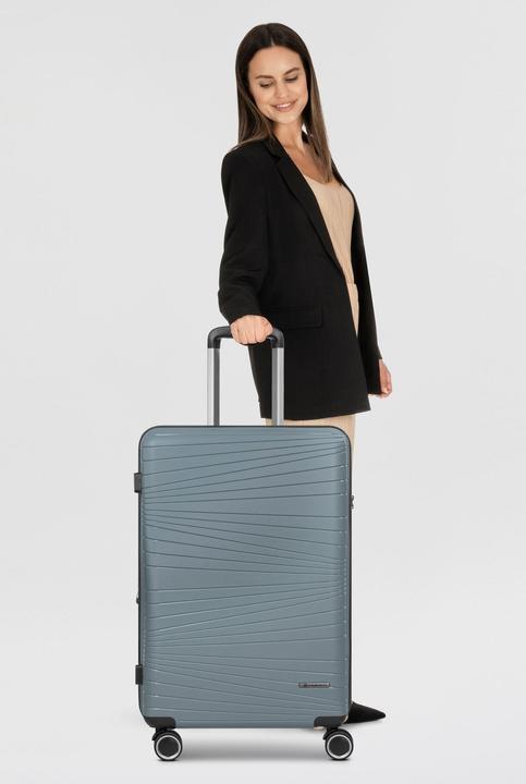 Immagine prodotto Franky Dallas 3.0 Carrello a 4 ruote M 65 cm con piega elastica (74 l, M (50 - 90l))