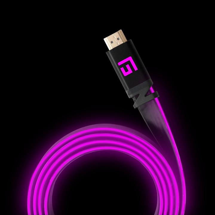 Produktbild Floating Grip HDMI Kabel High Speed 8K/60Hz LED 1.5m pink (1.50 m, HDMI)