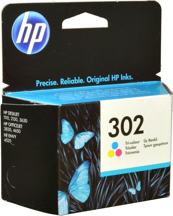 Actual product image HP 302 Ink Cartridge tri-color 165p (M, C, Y)