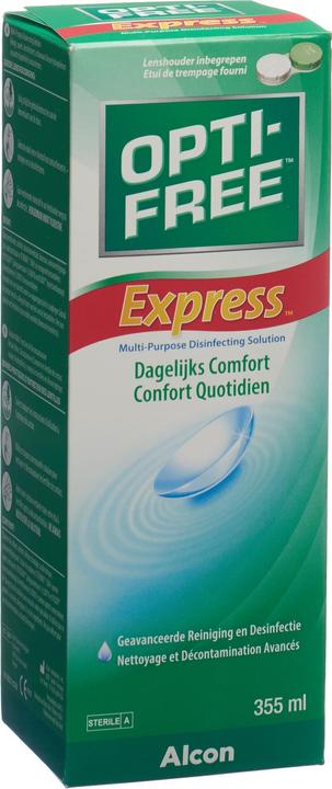 Immagine prodotto Opti Free Express, soluzione per lenti a contatto, 355 ml (Tutto in Uno soluzione, 355 ml)