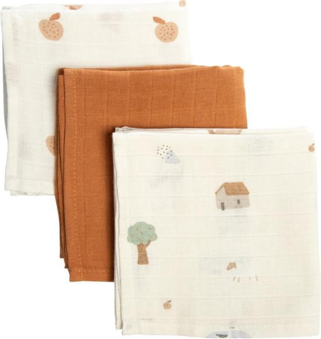 Image du produit Jollein Set de 3 serviettes Muslin 70x70 cm (70 cm, 70 cm)