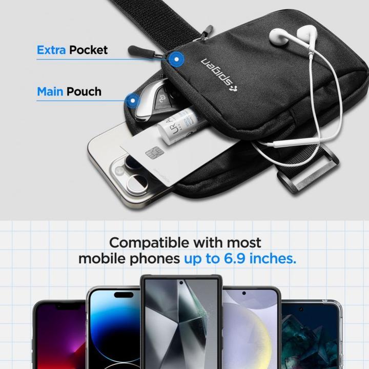 Image du produit Spigen Dynamic Shield bracelet czarny/ black opaska na ramię AMP04617