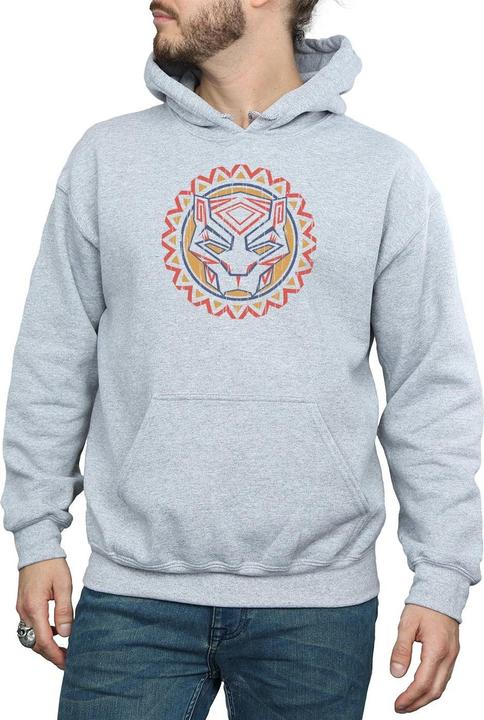 Actual product image Mens Black Panther Tribal Panther Icon Hoodie (XXL)