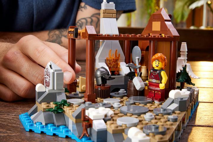 Actual product image LEGO Ideas Viking Village (21343, LEGO Ideas, LEGO Rare Sets)