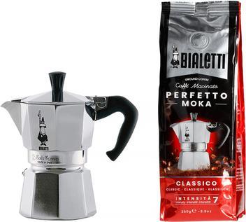 Actual product image Bialetti Bial Set MOKA 3 cups + 250g Perfetto Cl. | 0003544 (3 T.)