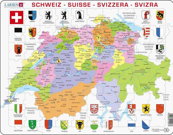 Produktbild Larsen Schweiz Politisch (70 Teile)