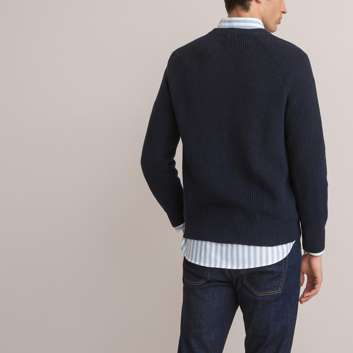 Actual product image La Redoute Collections Knitted jumper with pearl pattern (S)