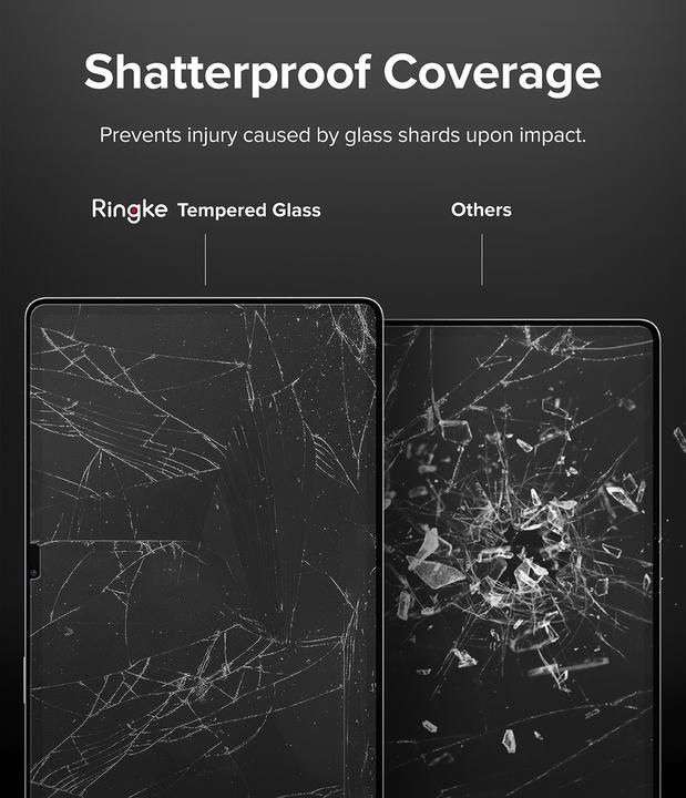 Image du produit Ringke Galaxy Tab S8+ / S7+ / S7 FE Protecteur d'écran Invisible Défenseur en verre trempé Transparent (1 pièce(s), S8 Plus)