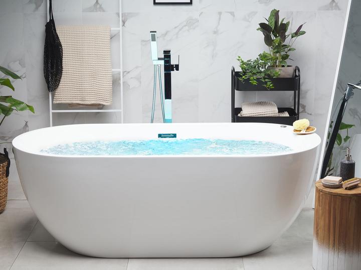 Immagine prodotto Beliani Vasca idromassaggio free-standing bianca con LED 170 x 80 cm NEVIS (237 l, 80 cm)