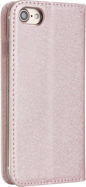 Produktbild Cover-Discount iPhone SE / 8 / 7 - Silk Texture Flip Case rosa (Apple iPhone 7, Apple iPhone 8)
