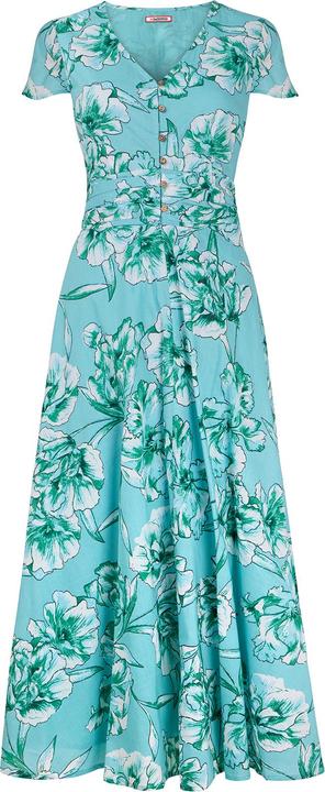 Joe Browns Button Through Short Sleeve Floral Dress