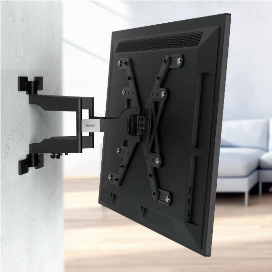 Image du produit Hama Support TV mural, pivotant, inclinable, extra-plat, 229 cm (90") à 40 kg (Mur, 90", 40 kg)