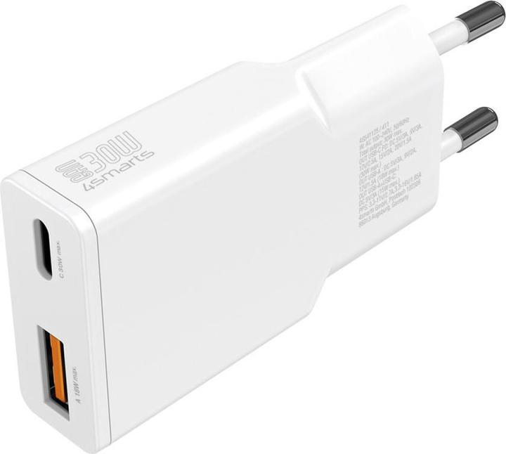 Productafbeelding 4smarts Lader PDPlug Slim Duos 30W GaN 1C+1A (30 W)