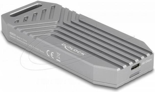 Delock M.2 NVMe SSD Gehäuse USB 40 Gbps - werkzeugfrei (M.2 2280)
