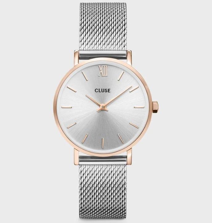 Actual product image Cluse Minuit Mesh Rosé (Analogue wristwatch, 33 mm)