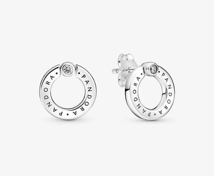 Produktbild Pandora Ohrstecker Pavé & Logo (Sterling Silber 925)