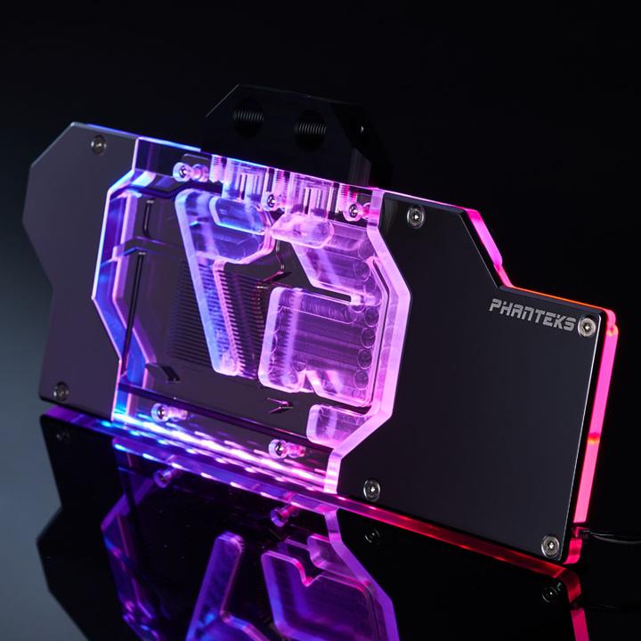 Produktbild Phanteks Glacier G2080Ti Founders Edition Full Water Block RGB - Chrome
