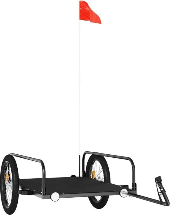 Produktbild VidaXL Fahrradanhänger Cargo Schwarz 135x70x37 cm Eisen, Farbe