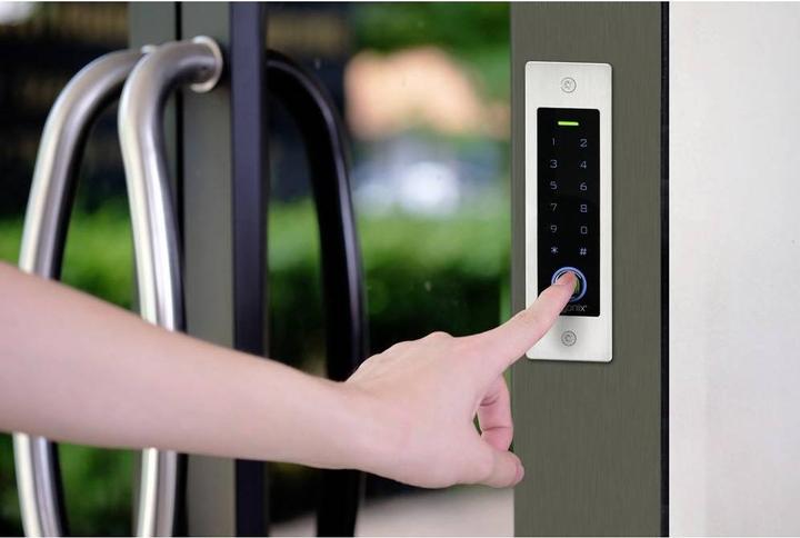Actual product image Sygonix SY-5231014 Fingerprint/RFID access system flush-mounted 12 V/DC, 18 V/DC IP (Fingerprint, Key card)