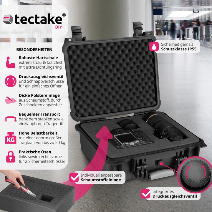Produktbild tectake Fotokoffer Universalbox (Fotokoffer, 14.50 l)
