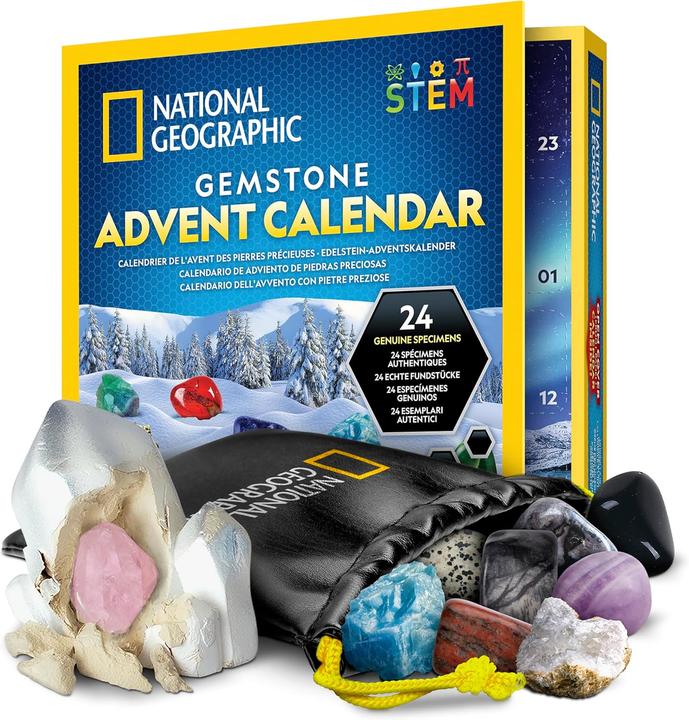 Image du produit National Geographic Calendrier de l'Avent pour les pierres précieuses