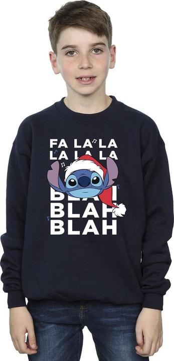 Produktbild Disney Lilo And Stitch Christmas Blah Blah Blah Sweatshirt Jungen (152, 158)