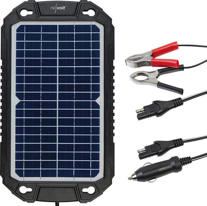Actual product image Revolt Solar charger for car batteries (10 W, 0.80 kg)