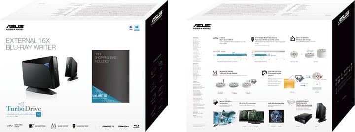 Actual product image ASUS Bw-16d1h-U Pro (Blu-ray drive, Blu-ray burner, CD burner, CD drive, DVD writer, DVD drive)