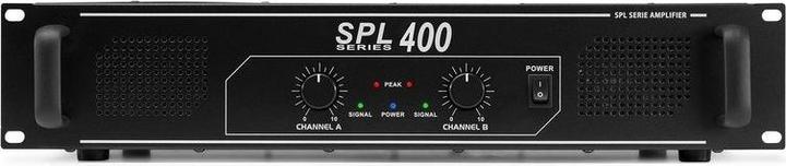 Actual product image Skytec Power Amplifier SPL 400 Black (Final stage)