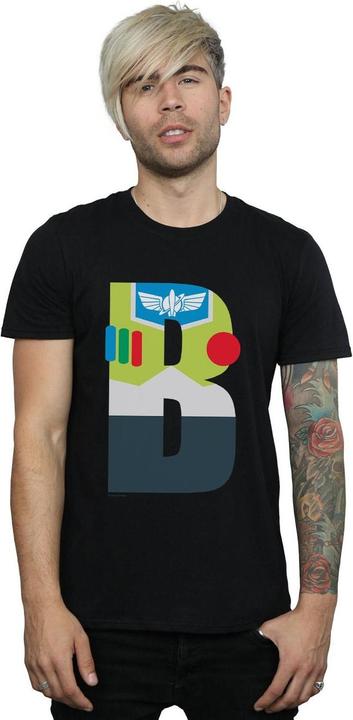 Actual product image Disney Mens Alphabet B Is For Buzz Lightyear T-Shirt (M)
