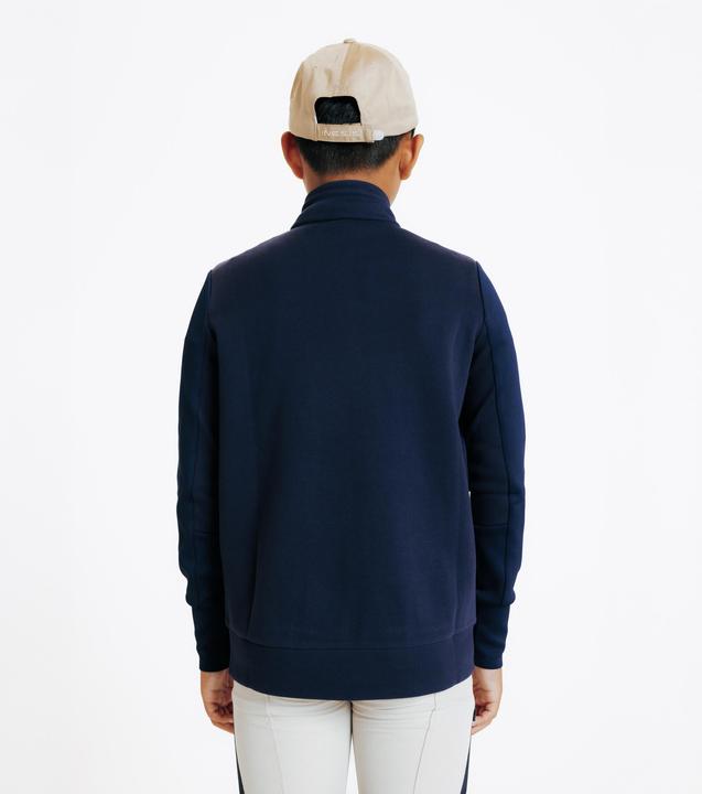Produktbild Fouganza Reit-Sweatjacke 500 Kinder marineblau (6, 7, 8)