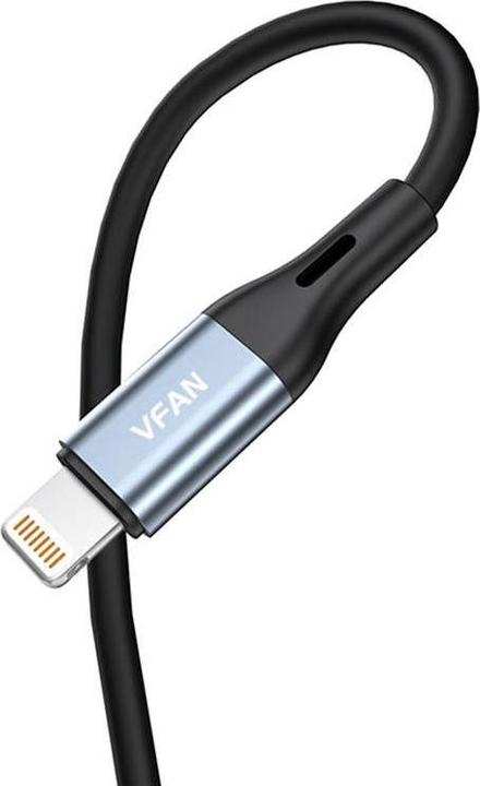Produktbild Vipfan L05 Lightning to mini jack 3.5mm AUX cable, 1m (gray) (1 m, Lightning)