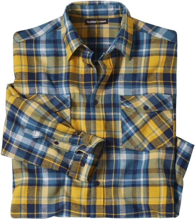 Atlas For Men Kariertes Flanellhemd (3XL)