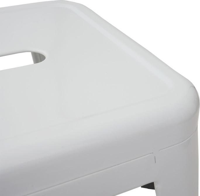 Image du produit Swisshandel24 2x tabouret HWC-A73, tabouret métallique, métal design industriel empilable blanc