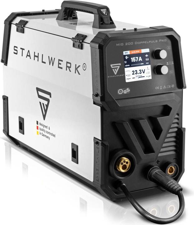 Actual product image Stahlwerk Welding machine MIG MAG 200 double pulse Pro fully synergic with accessories