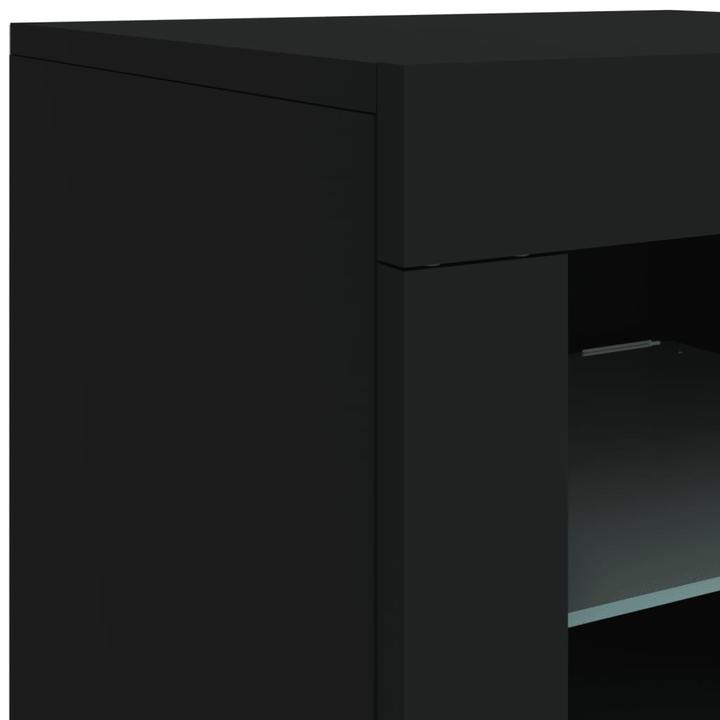 Image du produit VidaXL Armoire d'appoint avec lampes LED Noir (41 x 37 x 67 cm)