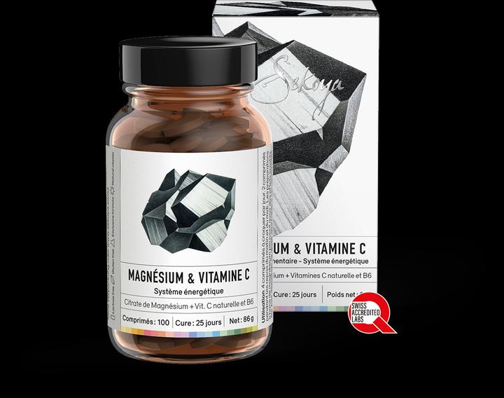 Produktbild Sekoya Magnesium & Vitamin C | Eine wirkungsvolle 2-in-1 Formel (100 Stück)