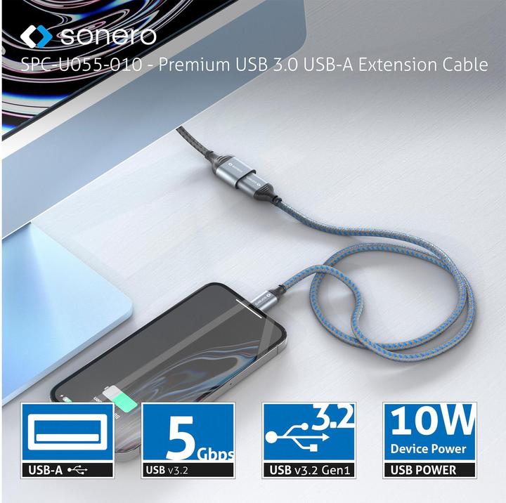 Actual product image Sonero USB A – USB A (0.50 m, USB 3.2 Gen 1)