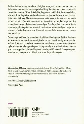Actual product image Sabina Spielrein, poésie et vérité (French, Plastow Michael Gérard, 2021)