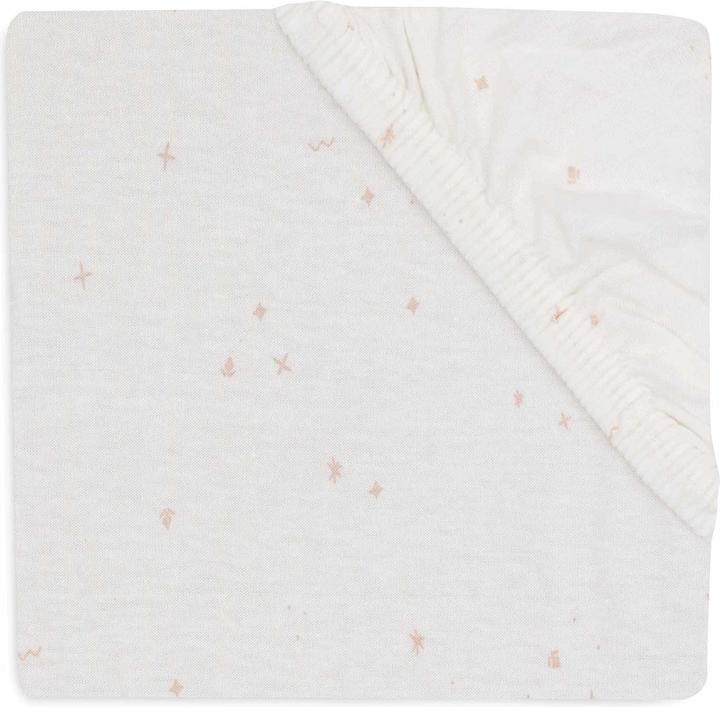 Immagine prodotto Jollein Lenzuolo fisso Twinkling Wild Rose 120 x 60 cm, bianco (60 x 120 cm)
