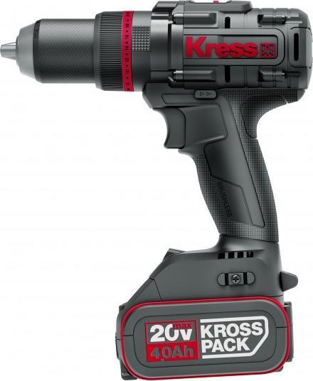 Immagine prodotto Kress KUC35 20 V trapano a percussione a batteria 140 Nm 2 x 4,0 Ah caricatore 6A Stack...