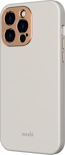 Produktbild Moshi Napa Slim MagSafe - Skórzane etui iPhone 14 Pro Max (Serene Gray) (Apple iPhone 14 Pro Max)