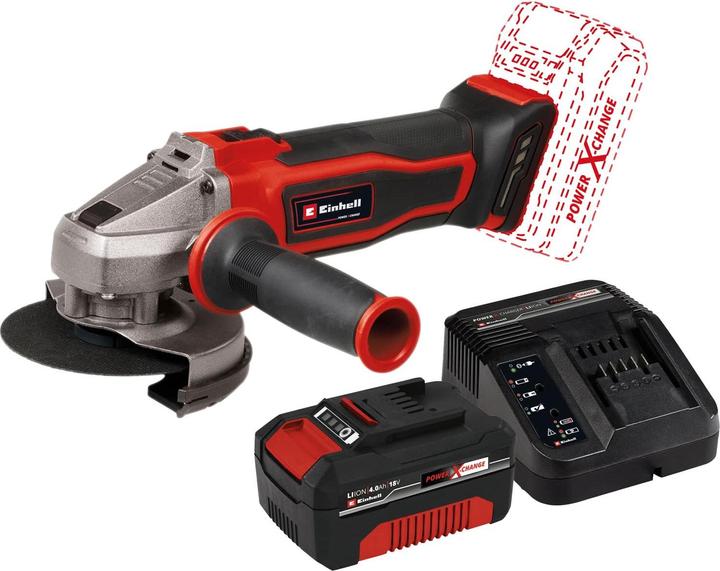 Produktbild Einhell Akku-Winkelschleifer TE-AG 18/ 115 Q Li Kit (1x 4,0 Ah)